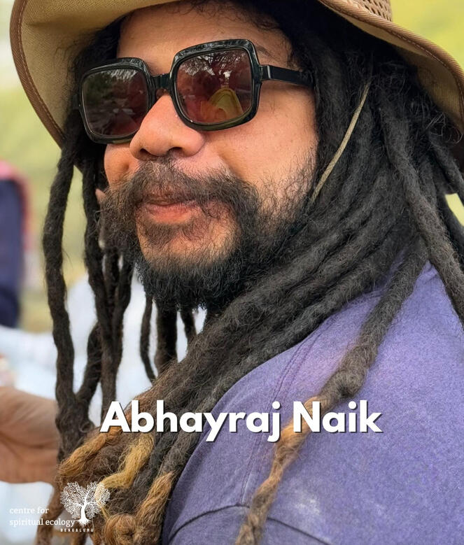 Abhayraj is an India-based activist, educator, community builder, and system change practitioner. His work focuses on decolonial climate justice, spiritual ecology, and transformative learning.